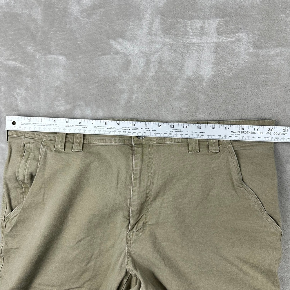 Duluth Trading Co Flex Fire Hose Work Pants Mens 42x30 Khaki Standard Fit Canvas - Picture 10 of 15